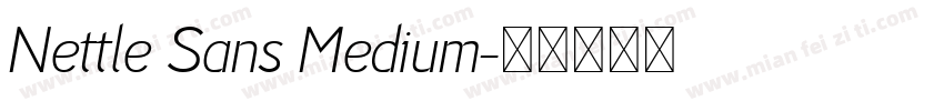 Nettle Sans Medium字体转换